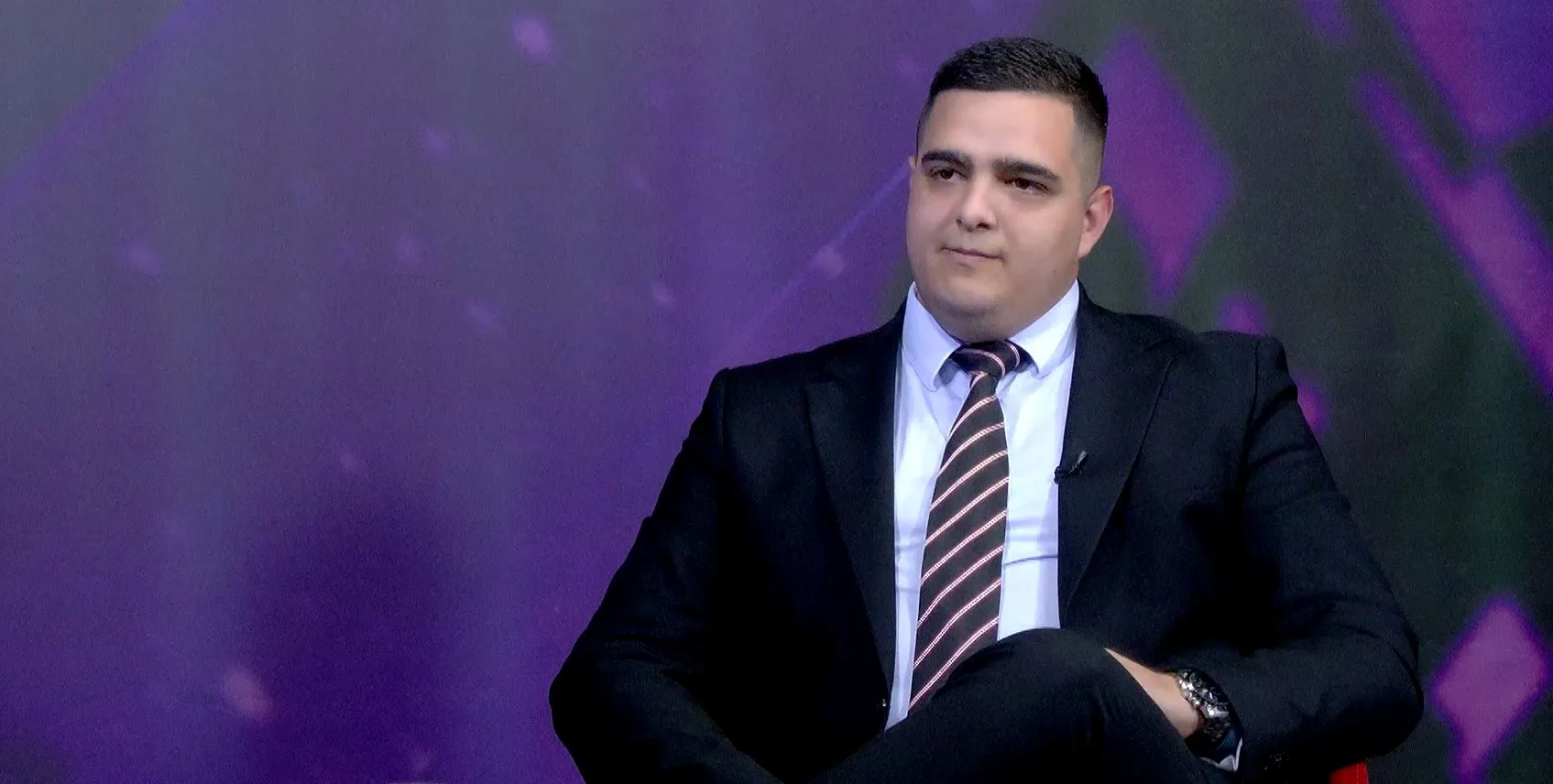 Funkcioner Nove srpske demokratije (NSD) Boban Radević tokom političkog obraćanja